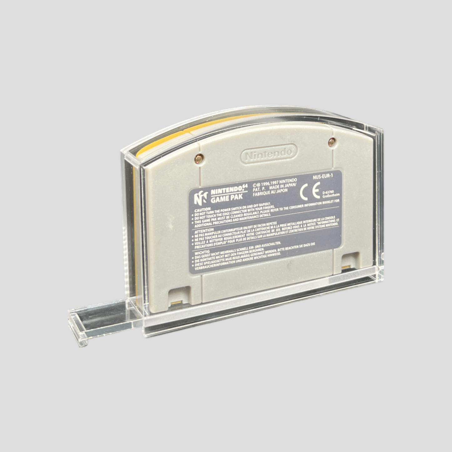 Premium Acryl Case für Nintendo 64 Module – Schiebeverschluss & transparent