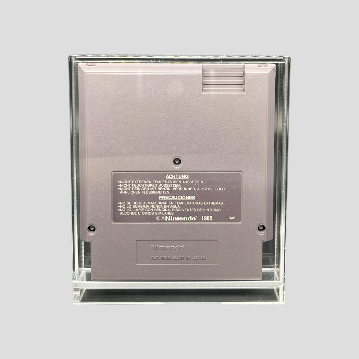 Premium Acryl Case für Nintendo NES Module – Schiebeverschluss & UV-Schutz