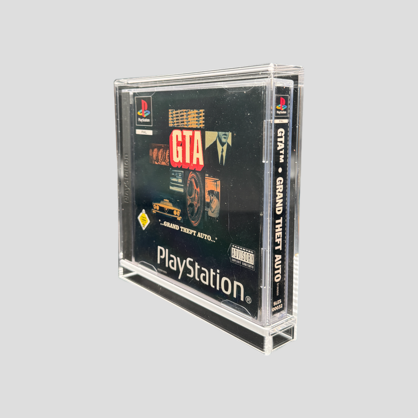 Premium Acryl Case für Playstation 1 Spiele (PAL Version) – Schiebeverschluss & transparent