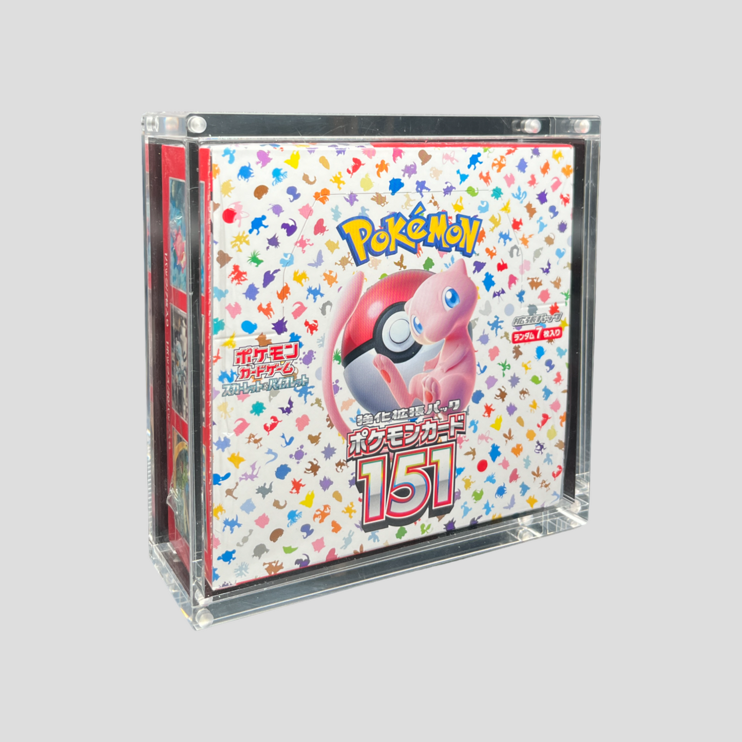 Acryl Case für Pokémon Japanische Display Booster Box z.B 151 - SV2a