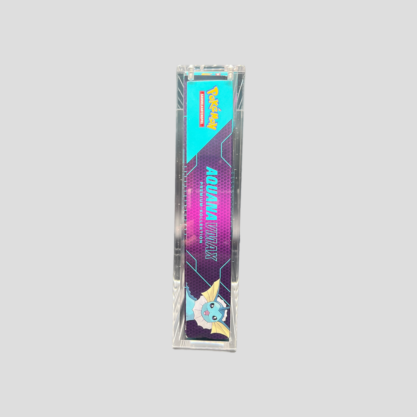 Premium Acryl Case für Pokémon VMAX Premium-Kollektion (Aquana / Flamara / Blitza) – Magnetverschluss & UV-Schutz