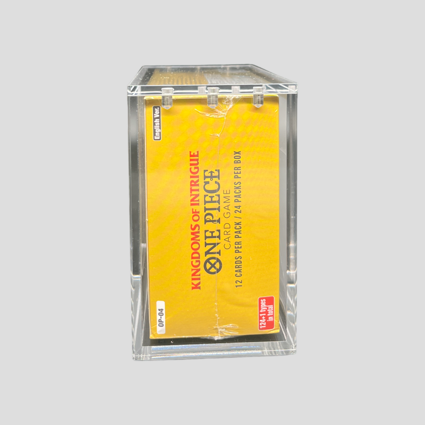 Premium Acryl Case für One Piece Booster Display (EN) OP-04 bis OP-09 / EB01 – Magnetverschluss & UV-Schutz