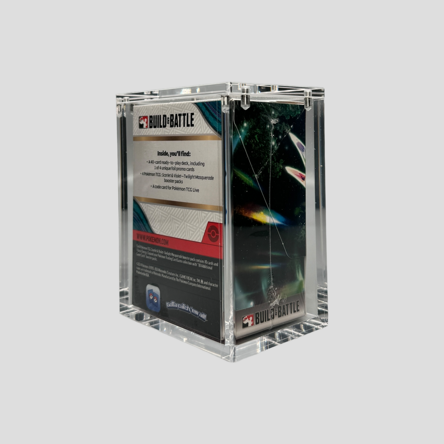 Premium Acryl Case für Pokémon Build & Battle Box – Magnetverschluss & UV-Schutz
