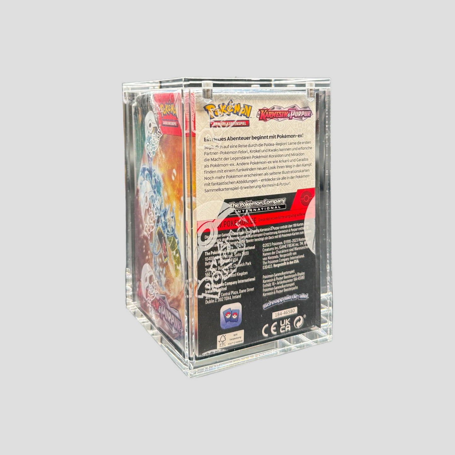 Premium Acryl Case für Pokémon 18er Display – Magnetverschluss & UV-Schutz