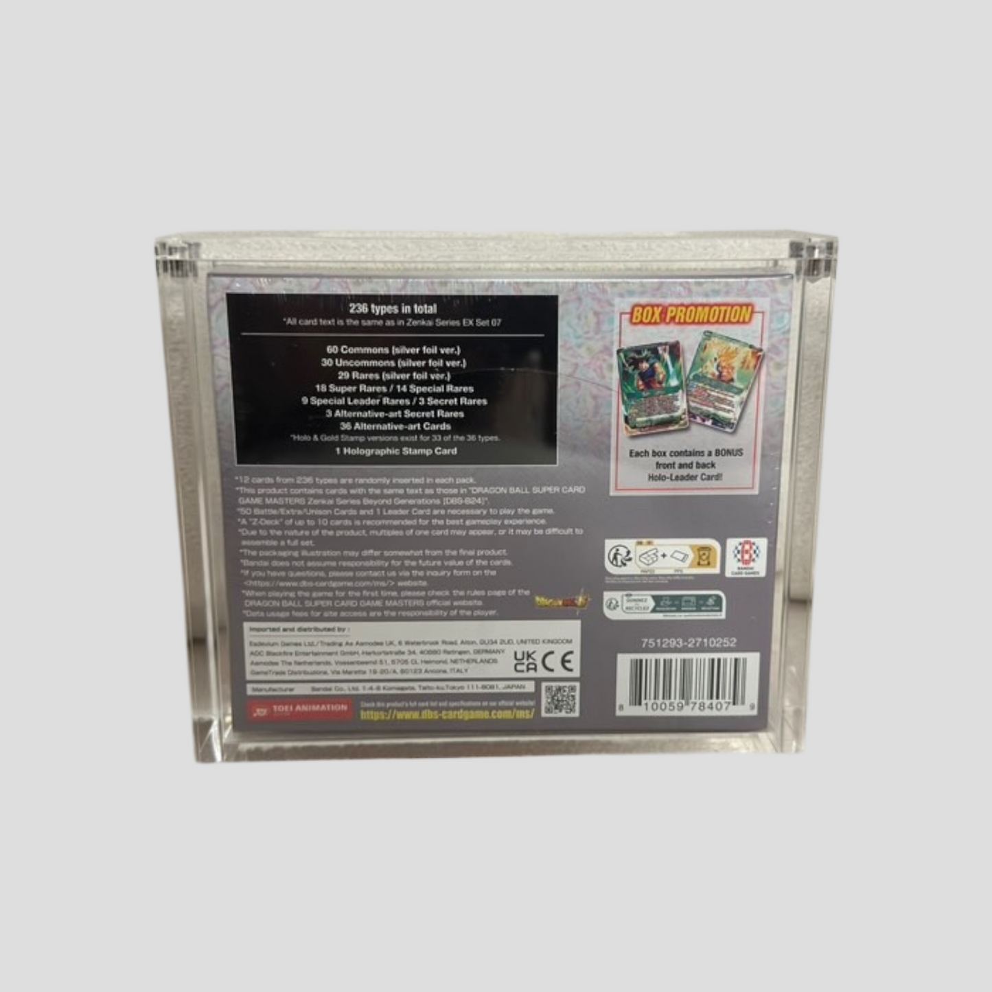 Premium Acryl Case für Dragon Ball Beyond Generations B24-C Collector’s Booster Display – Magnetverschluss & UV-Schutz