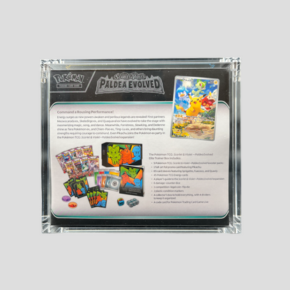 Premium Acryl Case für Pokémon Elite Trainer Box – Magnetverschluss & UV-Schutz