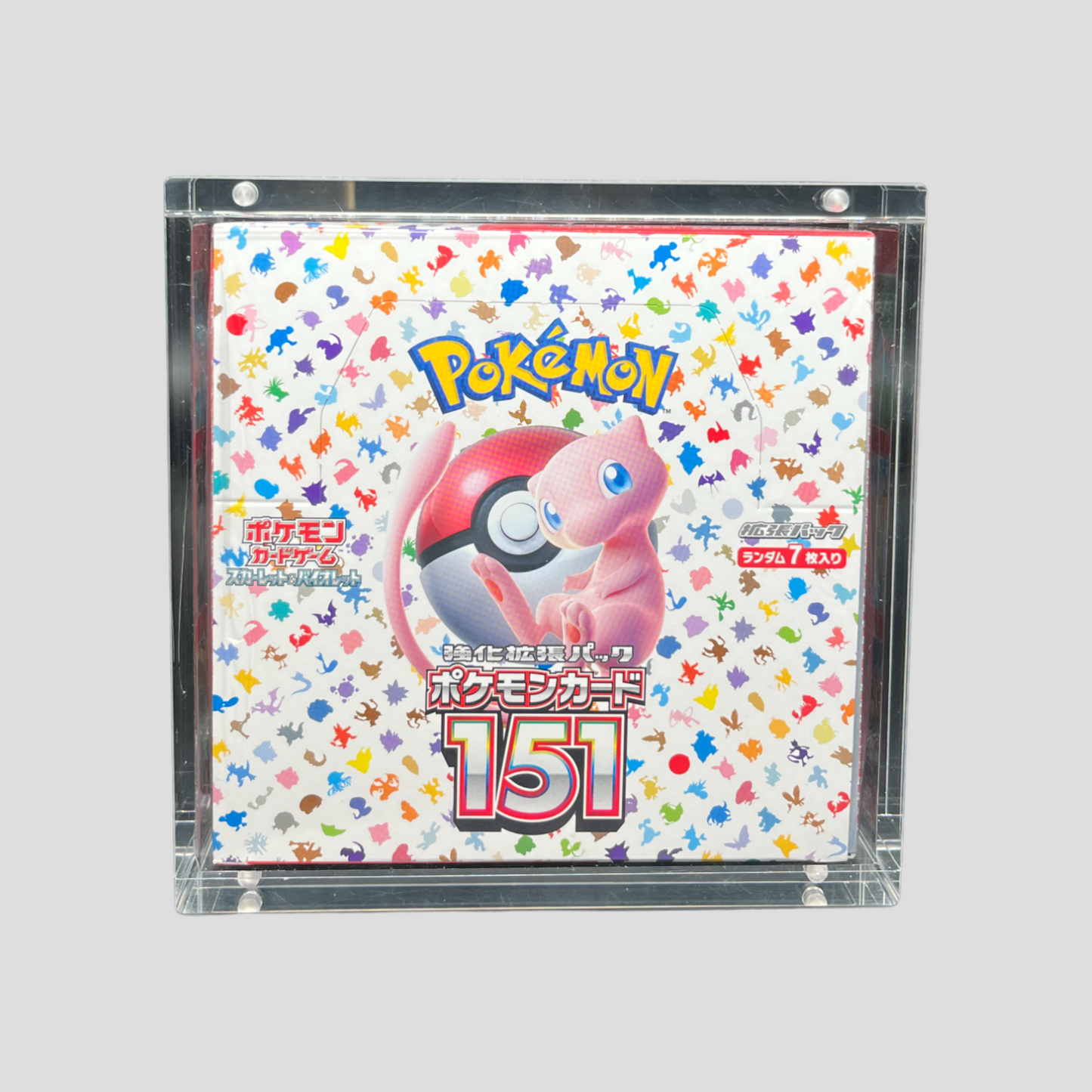 Acryl Case für Pokémon Japanische Display Booster Box z.B 151 - SV2a